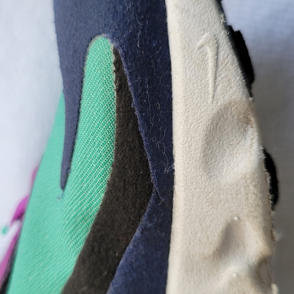 NIKE AIR MAX!!!270 React (GS) Shoes Kinetic Green Blue Pink - Picture 10 of 13